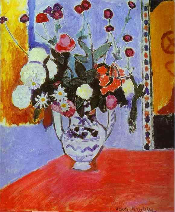 Henri Matisse - Vase with Two Handles. A Bunch of Flowers 1907